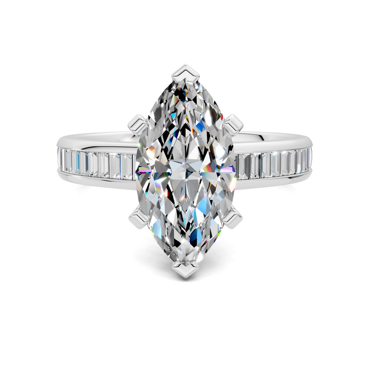 Cindy Baguette Channel Ring
