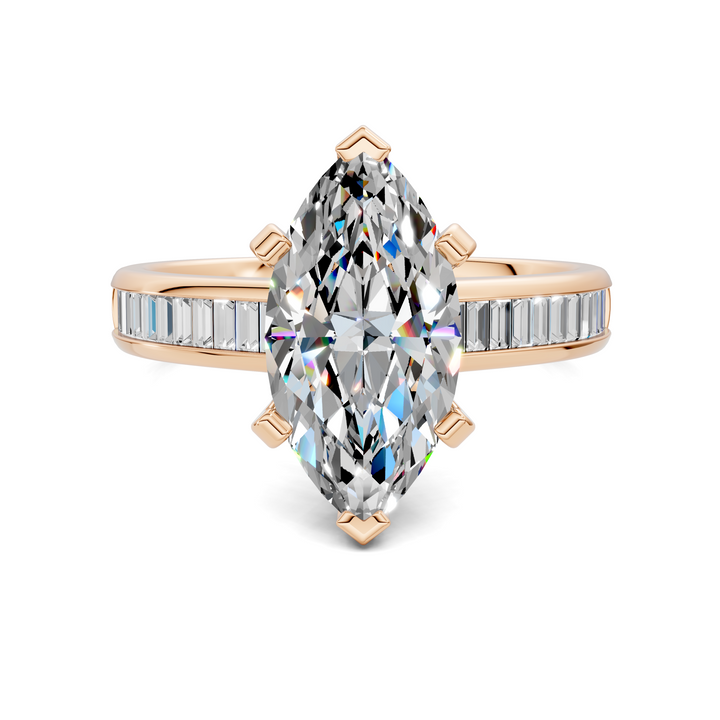 Cindy Baguette Channel Ring