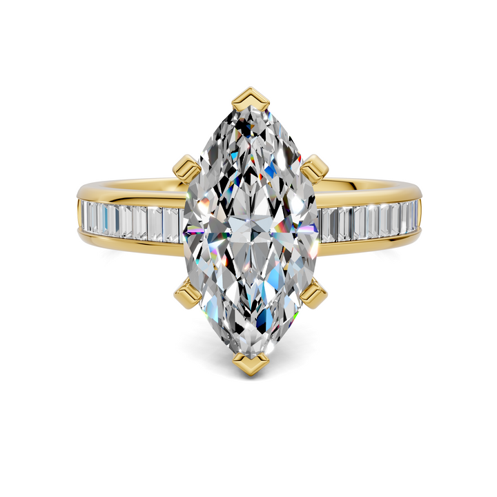 Cindy Baguette Channel Ring