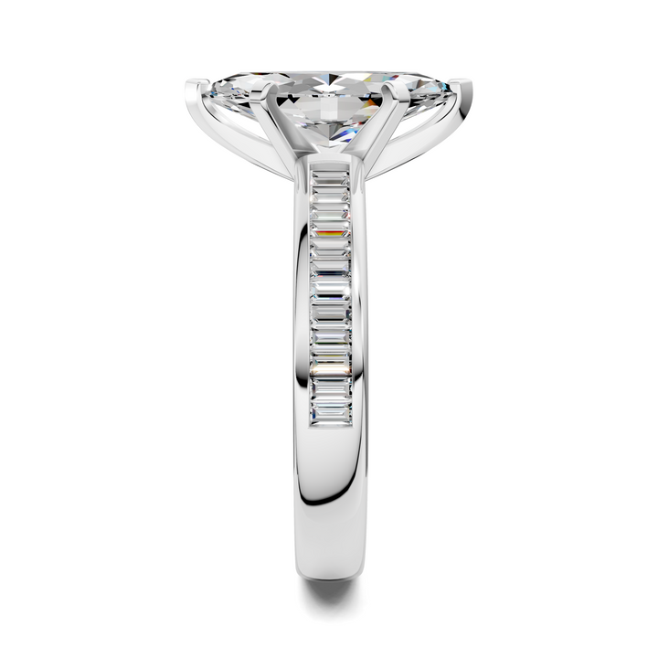 Cindy Baguette Channel Ring