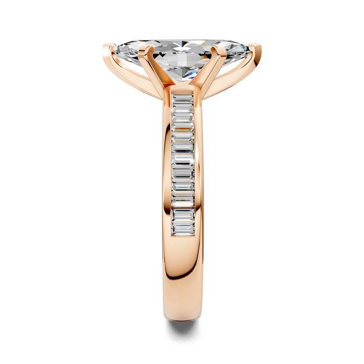 Cindy Baguette Channel Ring