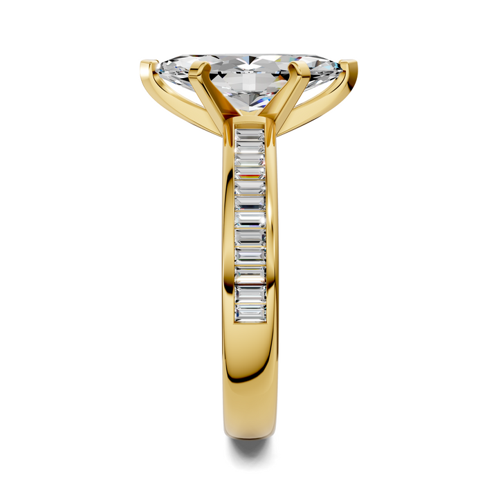 Cindy Baguette Channel Ring