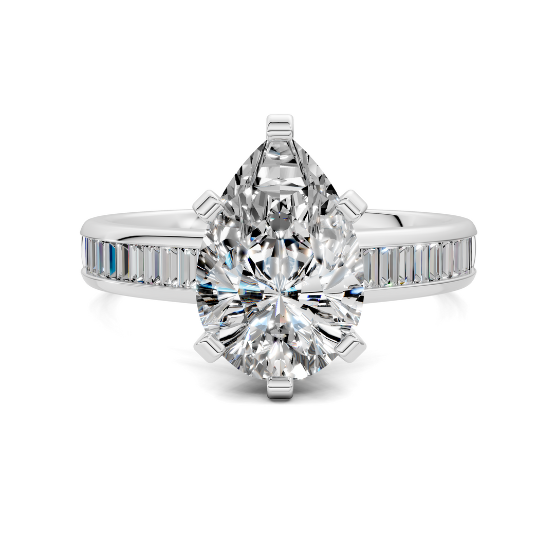 Cindy Baguette Channel Ring