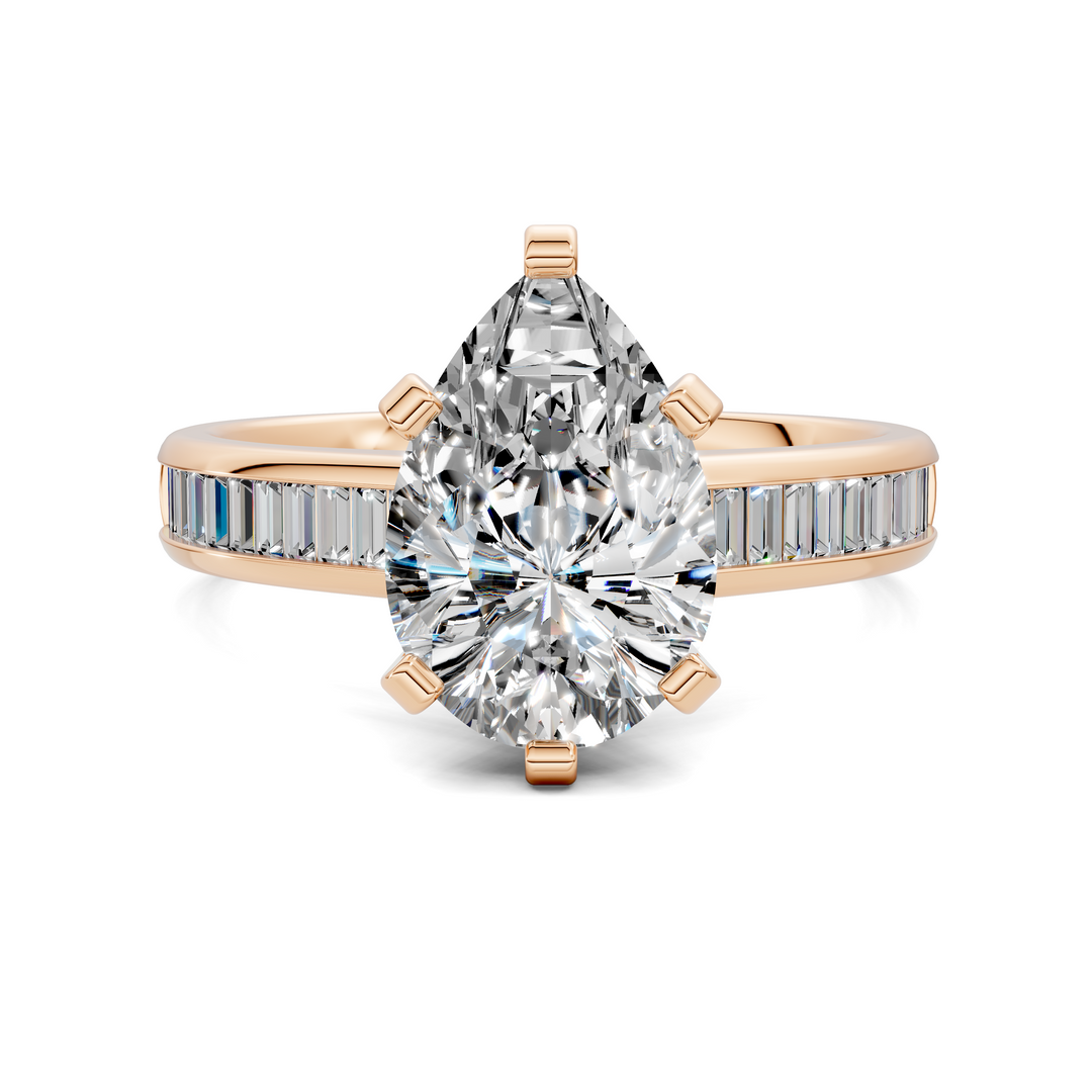 Cindy Baguette Channel Ring