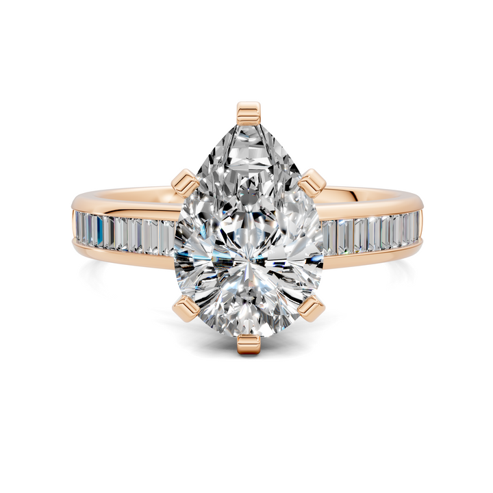 Cindy Baguette Channel Ring
