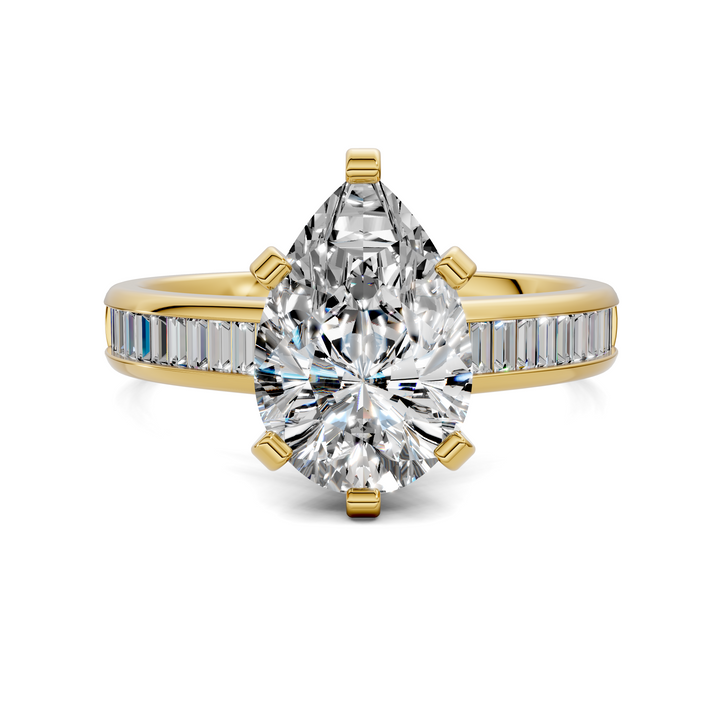 Cindy Baguette Channel Ring