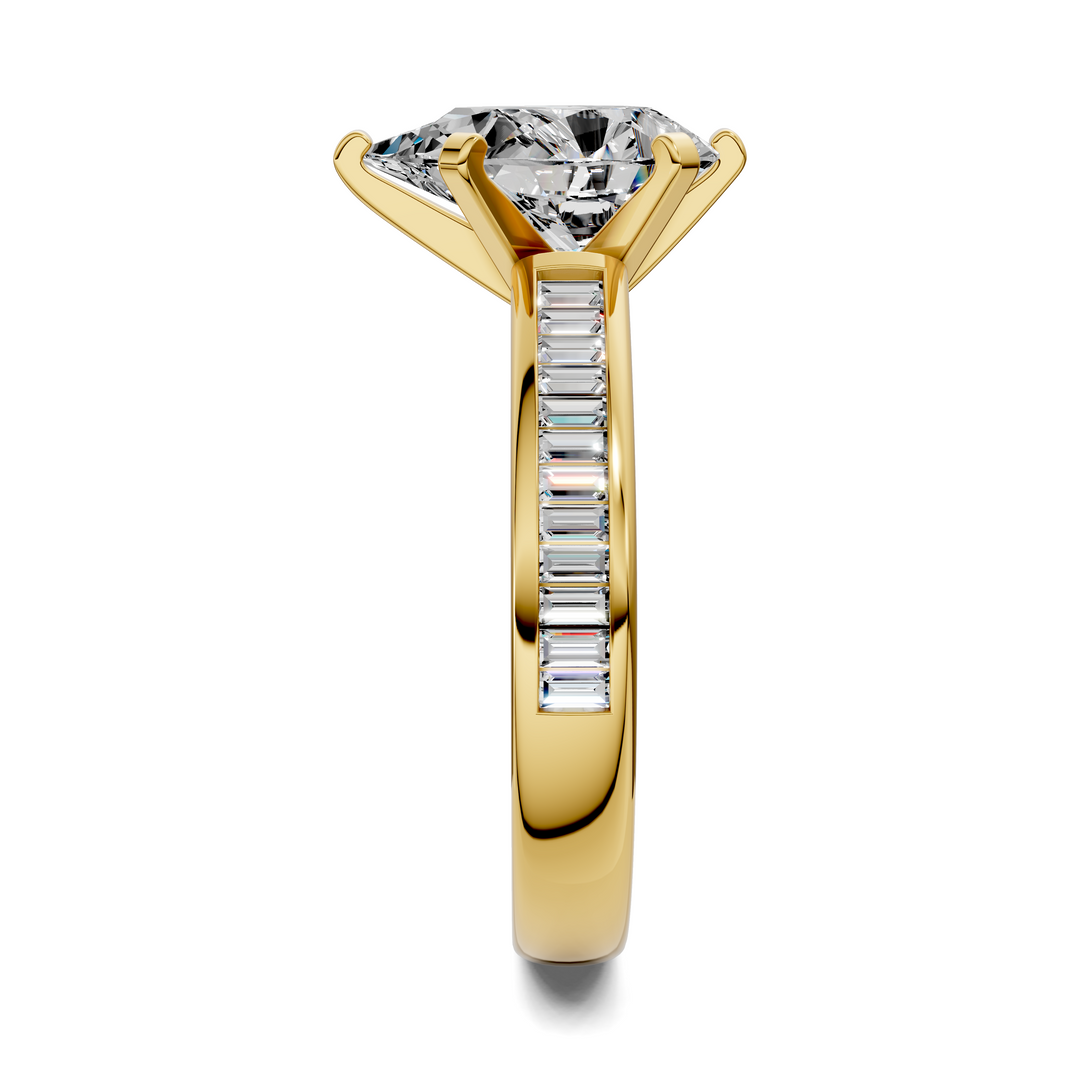 Cindy Baguette Channel Ring