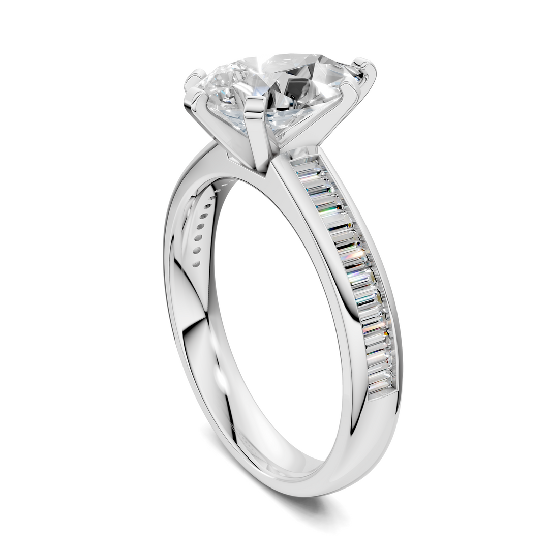 Cindy Baguette Channel Ring