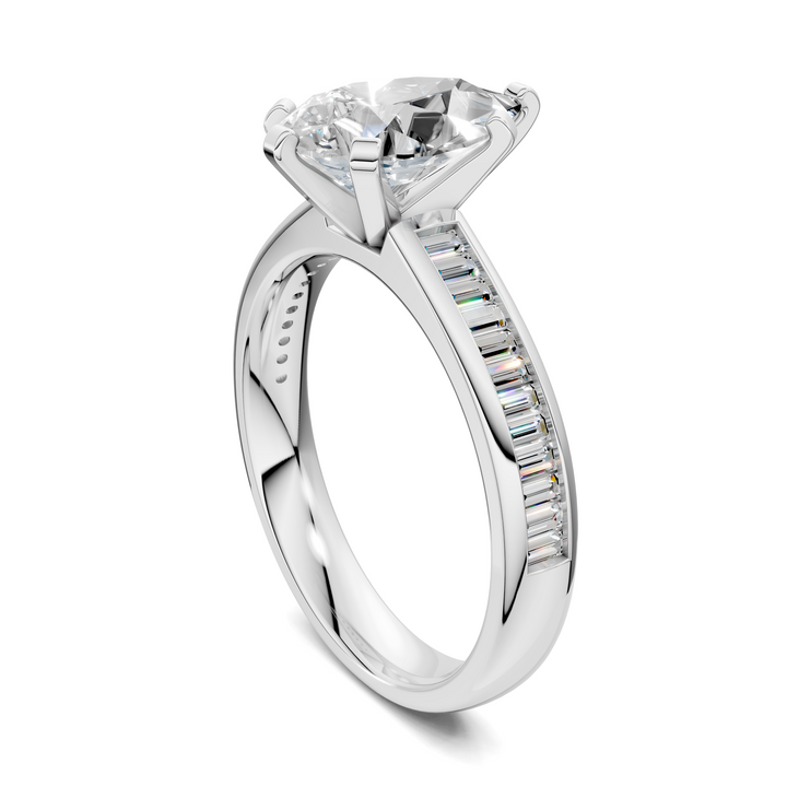 Cindy Baguette Channel Ring