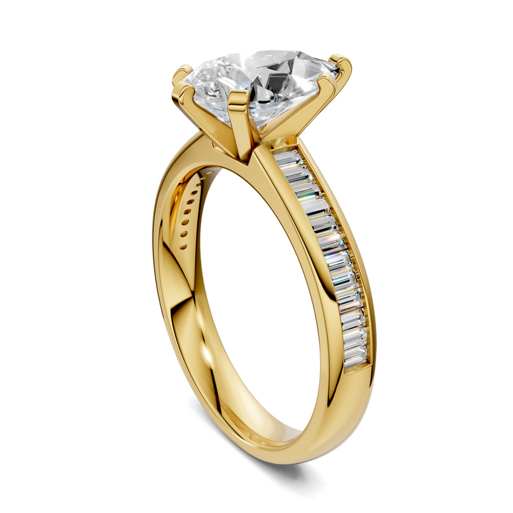 Cindy Baguette Channel Ring