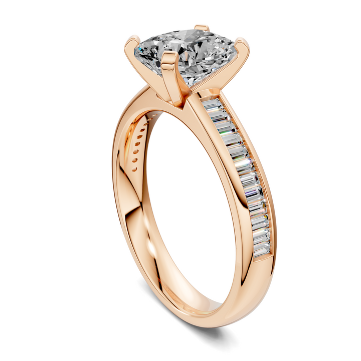 Cindy Baguette Channel Ring