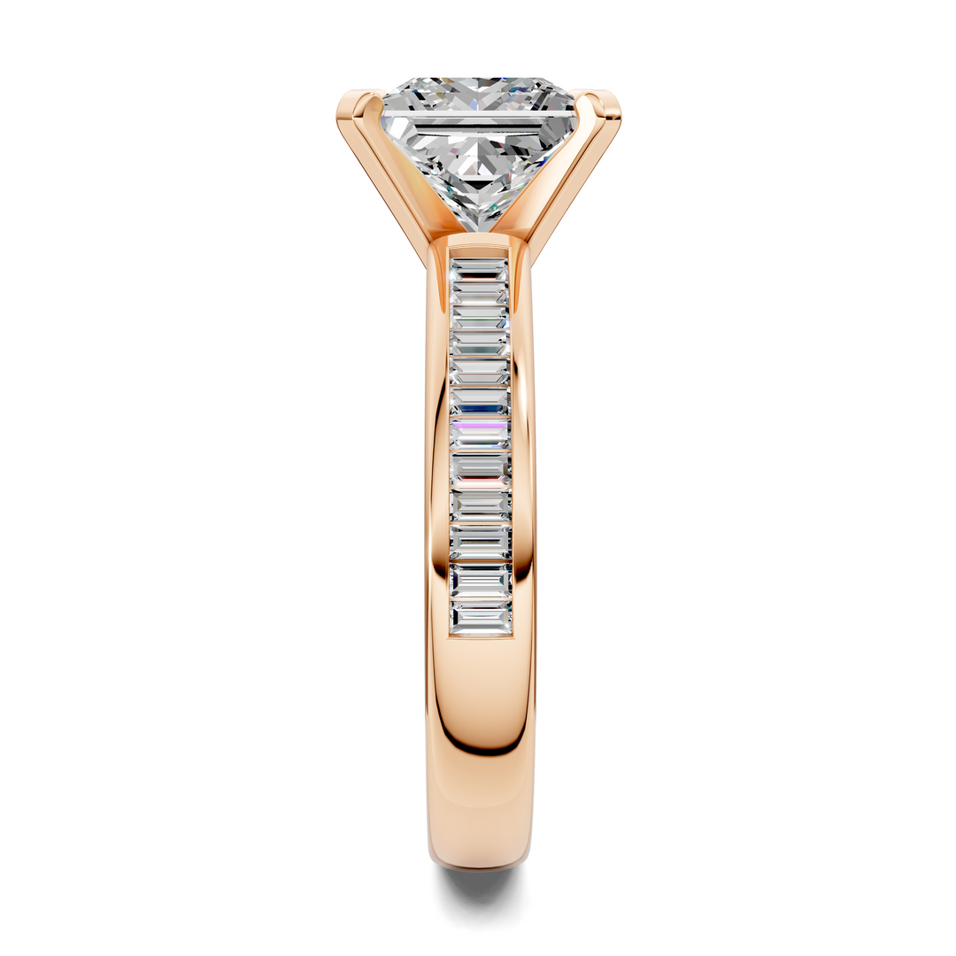 Cindy Baguette Channel Ring