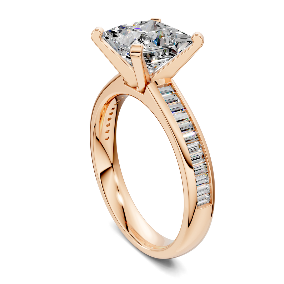 Cindy Baguette Channel Ring