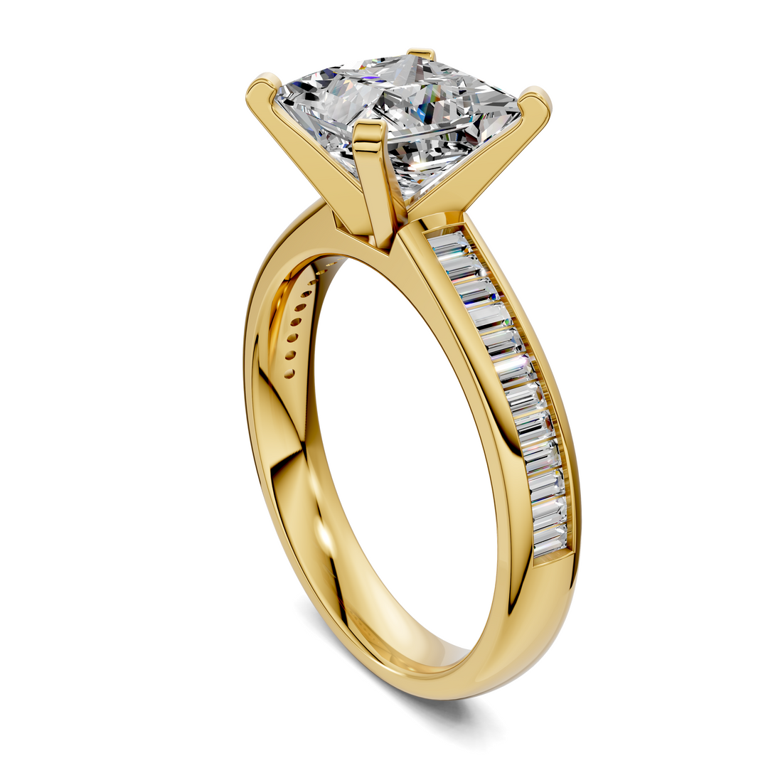Cindy Baguette Channel Ring