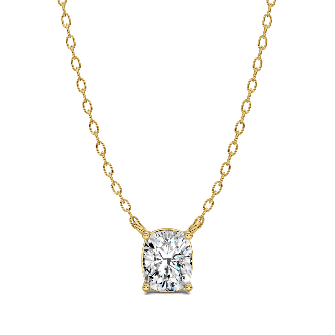 1.50CTW Solitaire Cushion Diamond Pendant