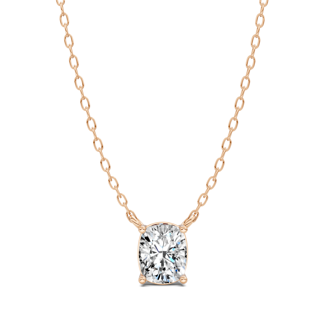 1.50CTW Solitaire Cushion Diamond Pendant