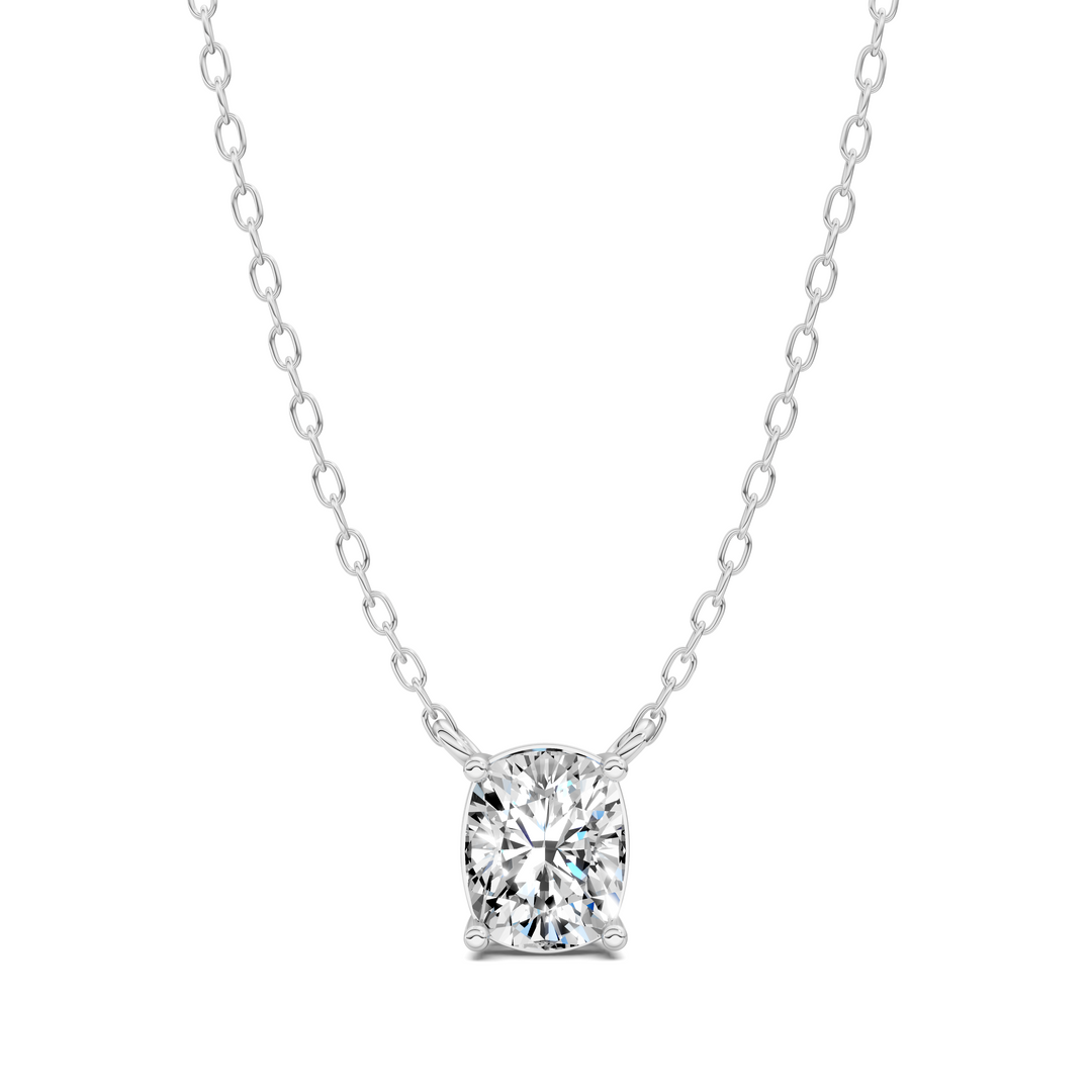 1.50CTW Solitaire Cushion Diamond Pendant