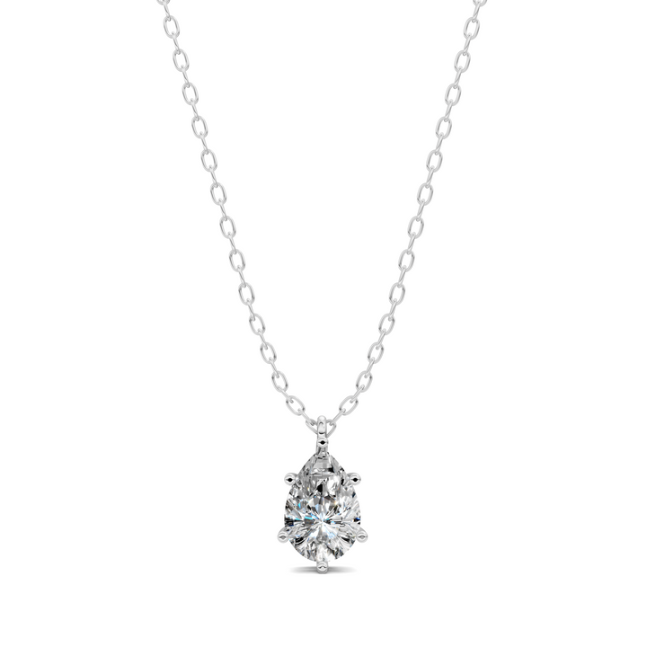 1.50CTW Solitaire Pear Diamond Pendant