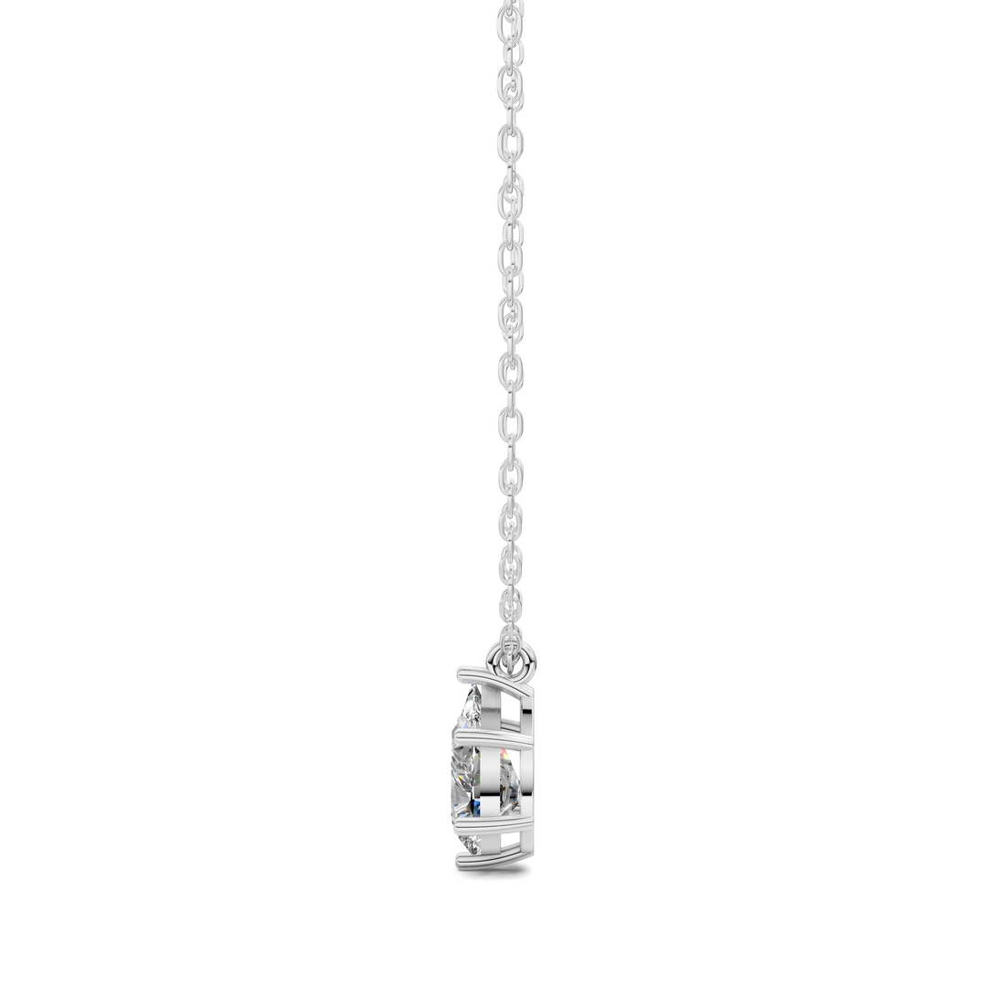 1.50CTW Solitaire Pear Diamond Pendant