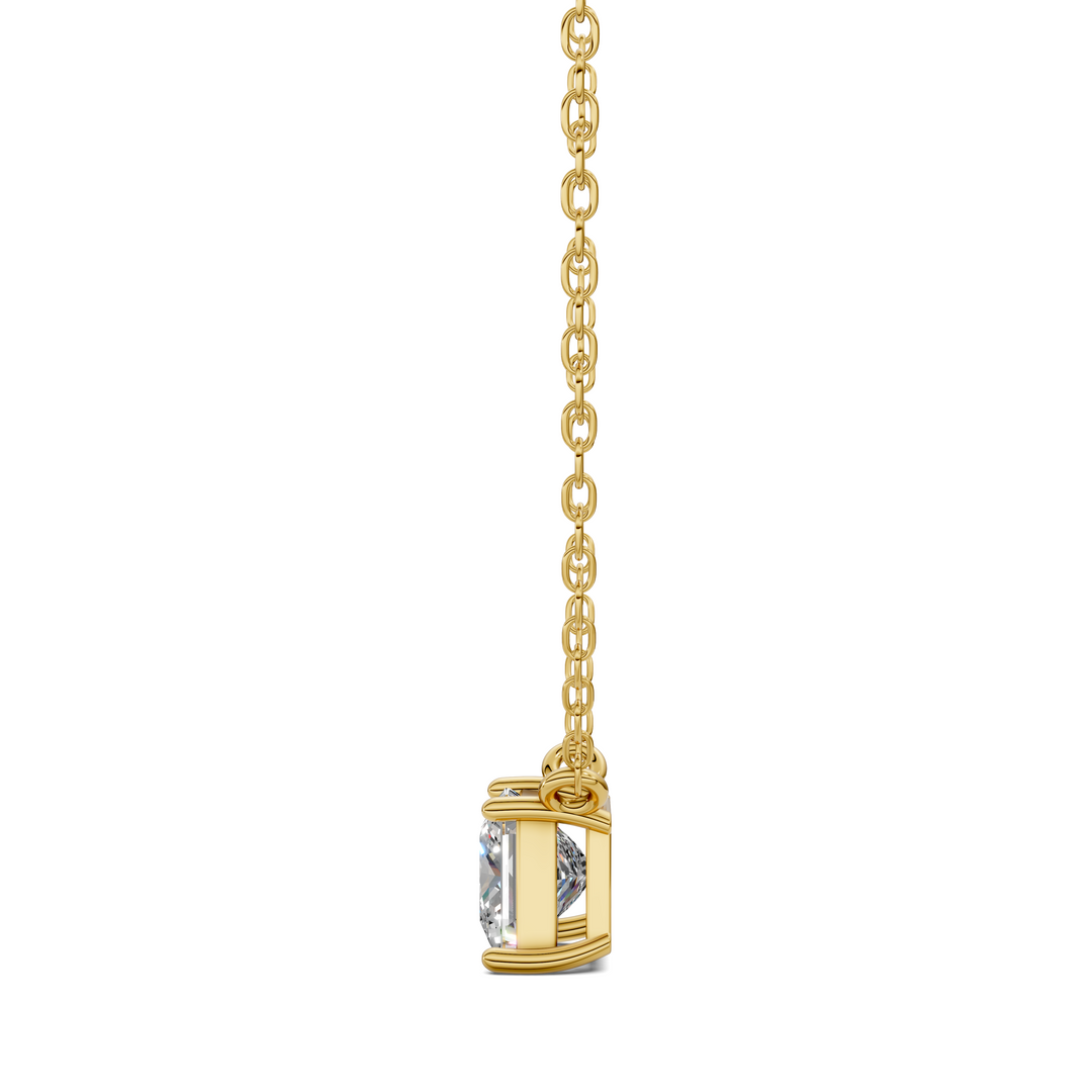1.50CTW Solitaire Princess Diamond Pendant