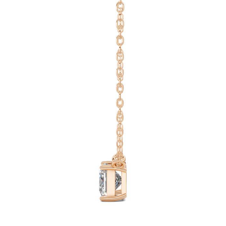1.50CTW Solitaire Princess Diamond Pendant