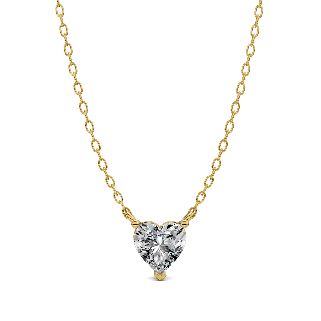 1.50CTW Solitaire Heart Diamond Pendant