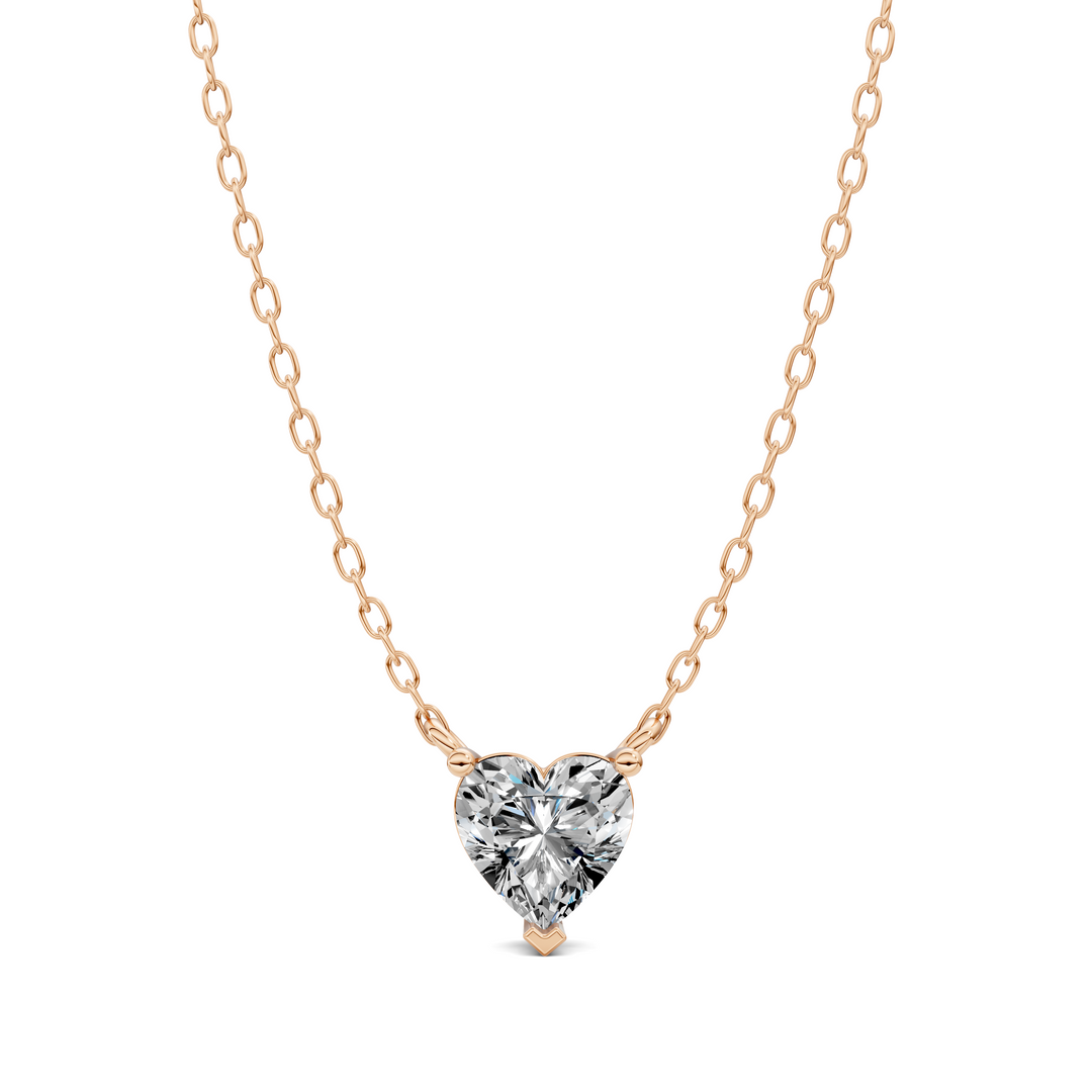 1.50CTW Solitaire Heart Diamond Pendant
