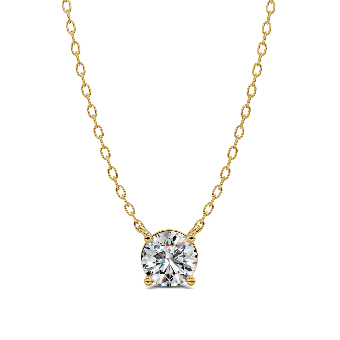 1.50CTW Solitaire Round Diamond Pendant