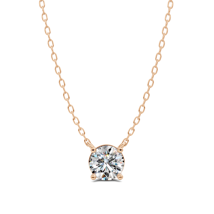 1.50CTW Solitaire Round Diamond Pendant