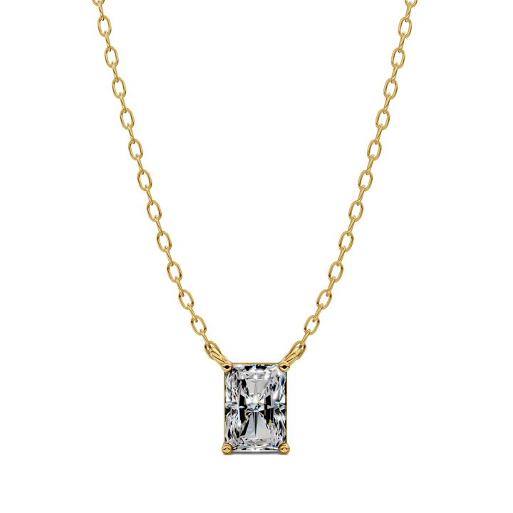 1.50CTW Solitaire Radiant Diamond Pendant