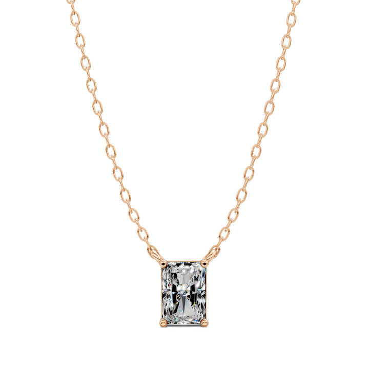 1.50CTW Solitaire Radiant Diamond Pendant