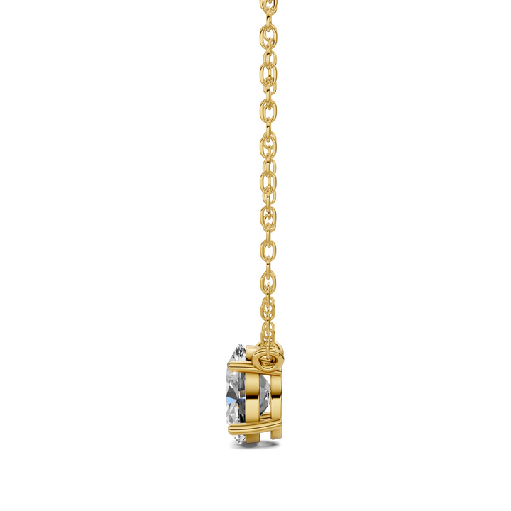 1.50CTW Solitaire Oval Diamond Pendant
