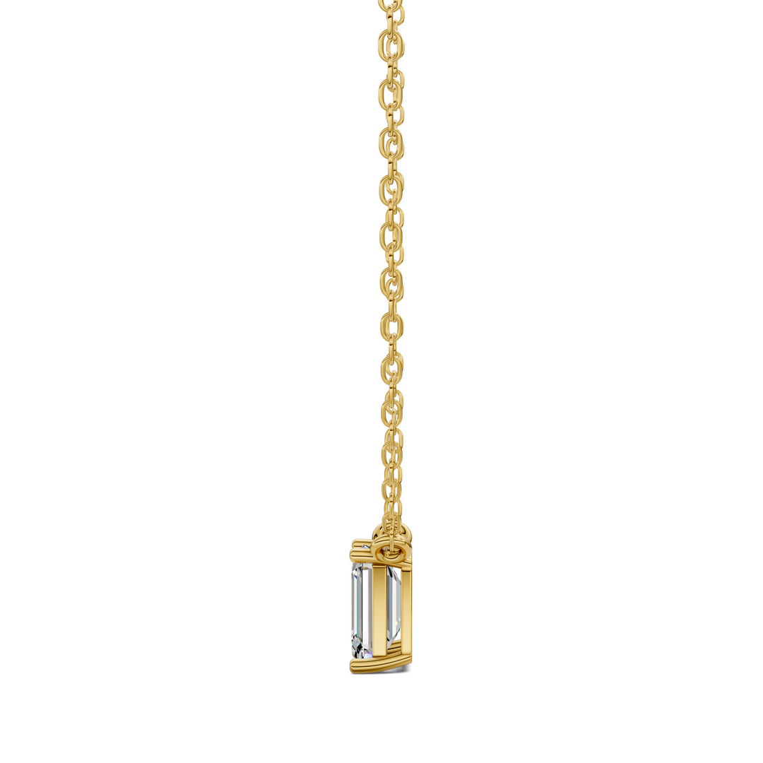 1.50CTW Solitaire Emerald Diamond Pendant