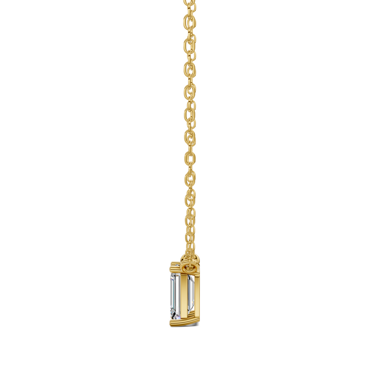 1.50CTW Solitaire Emerald Diamond Pendant