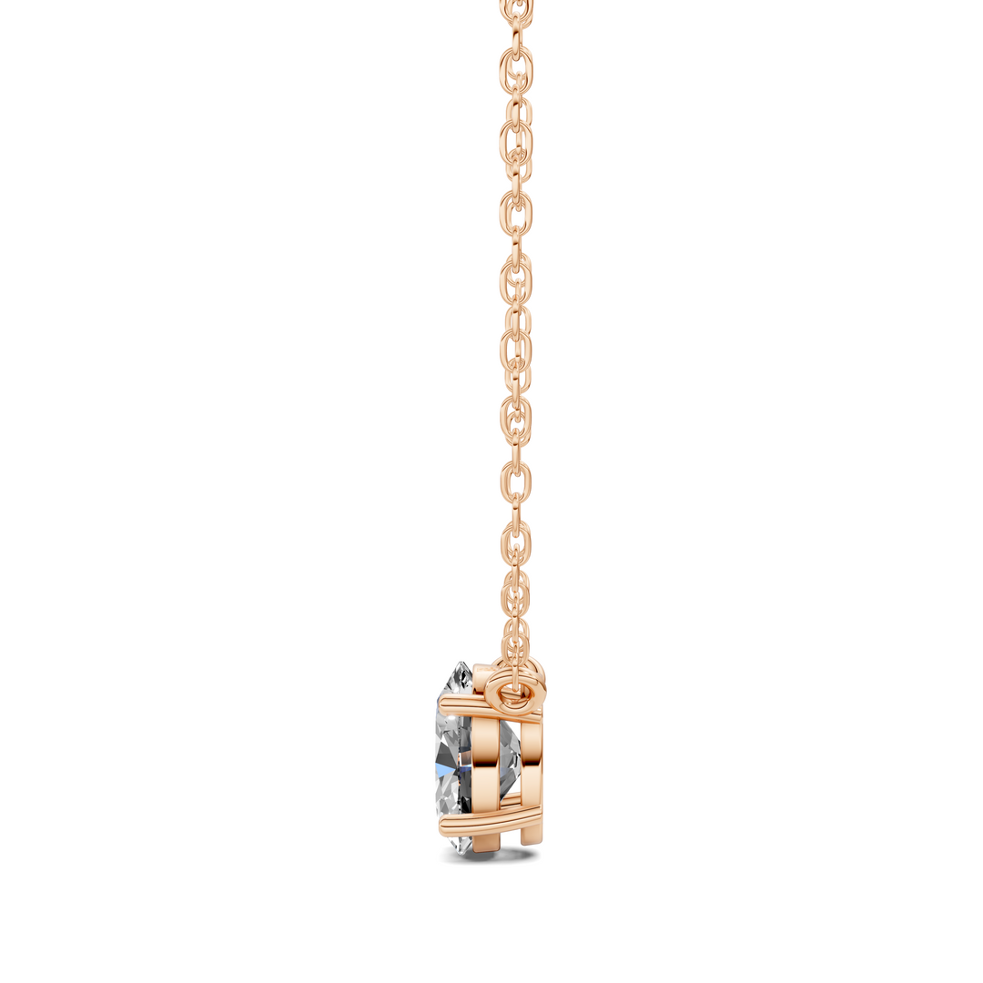 1.50CTW Solitaire Oval Diamond Pendant