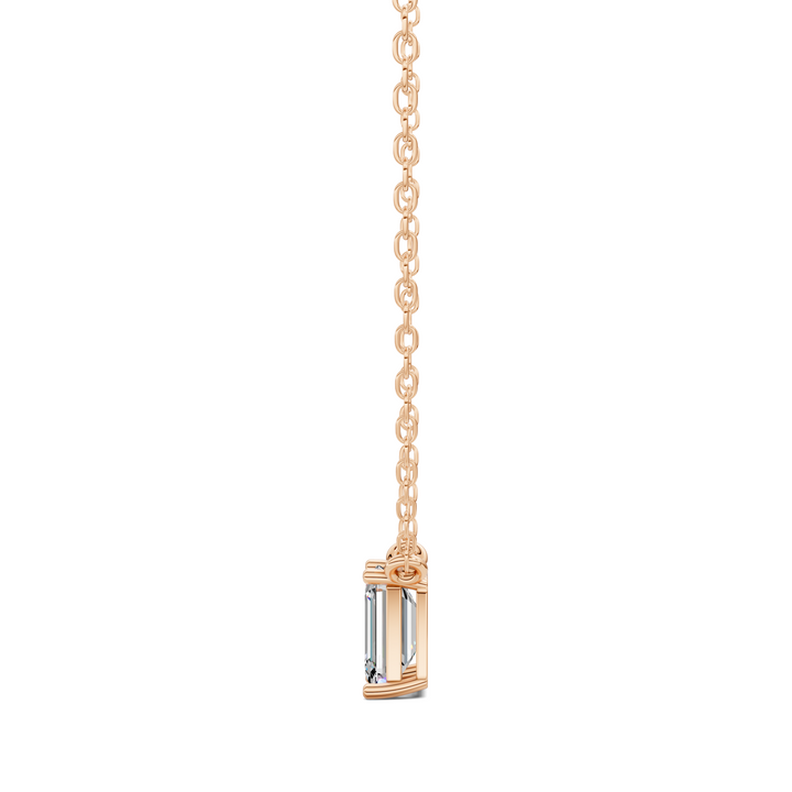 1.50CTW Solitaire Emerald Diamond Pendant