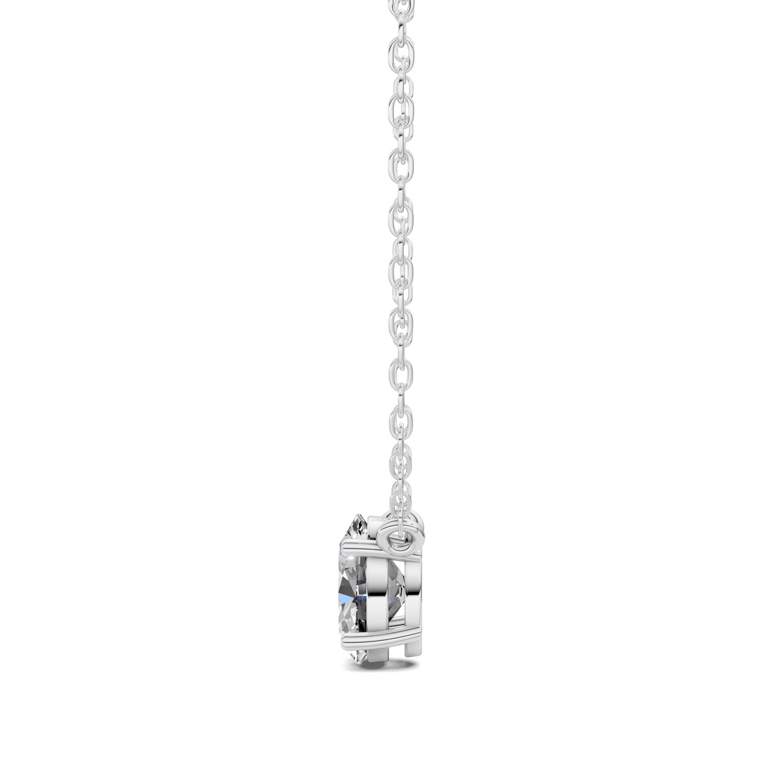 1.50CTW Solitaire Oval Diamond Pendant