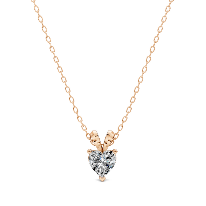 1.50CTW Split Bail Heart Pendant