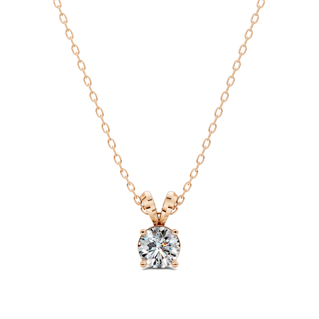 1.50CTW Split Bail Round Pendant