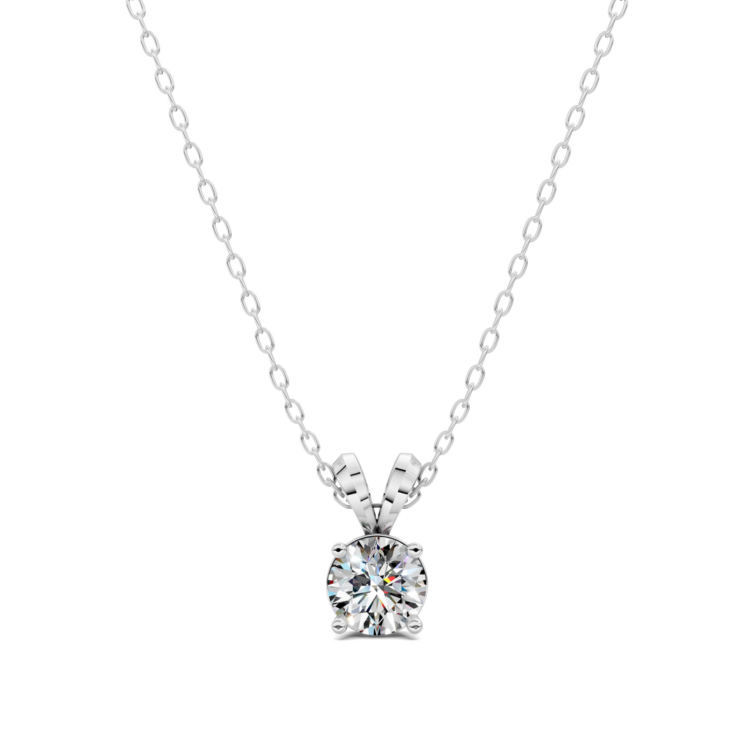 1.50CTW Split Bail Round Pendant