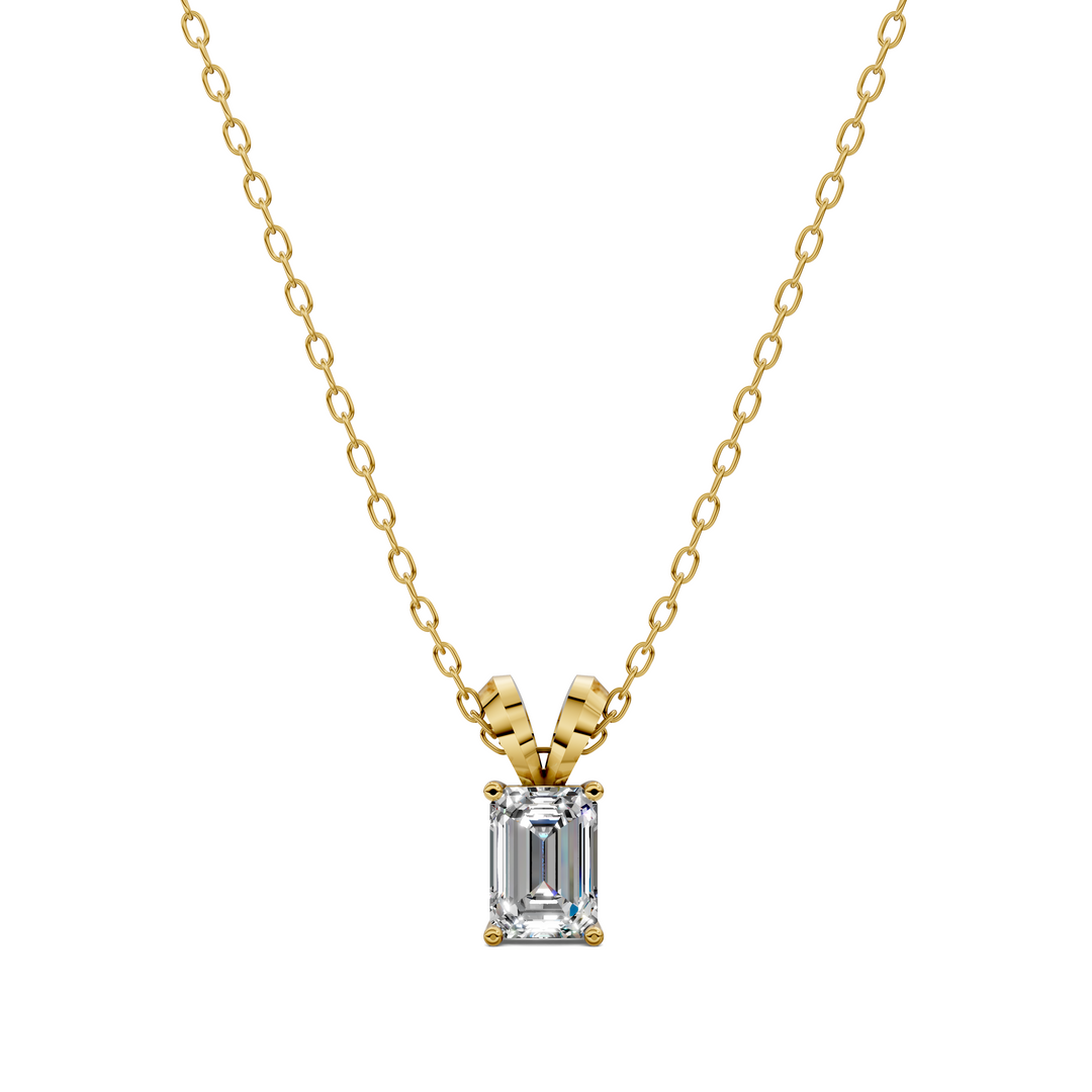 1.50CTW Split Bail Emerald Pendant