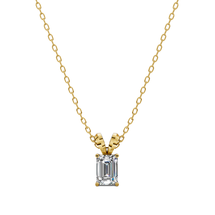 1.50CTW Split Bail Emerald Pendant