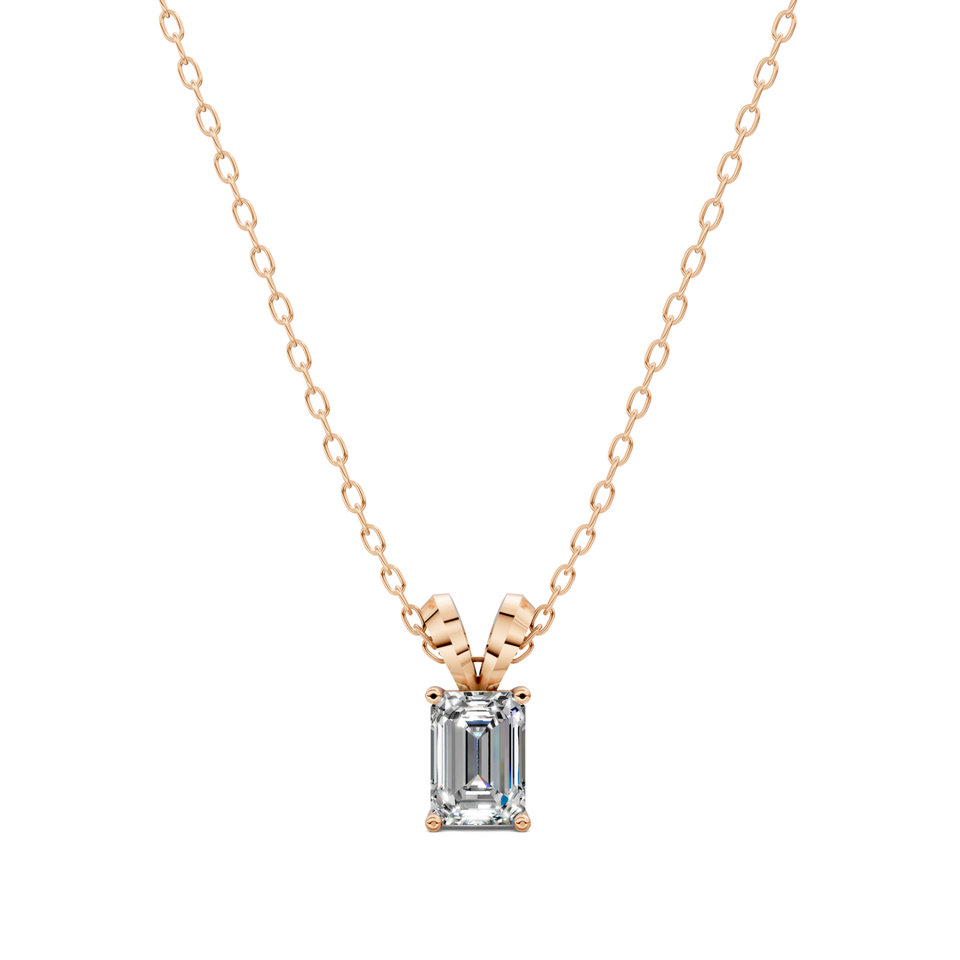 1.50CTW Split Bail Emerald Pendant
