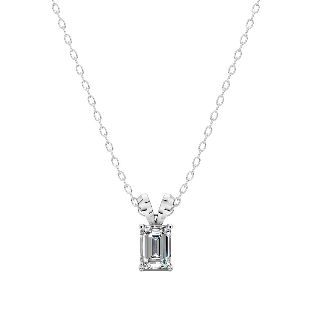 1.50CTW Split Bail Emerald Pendant
