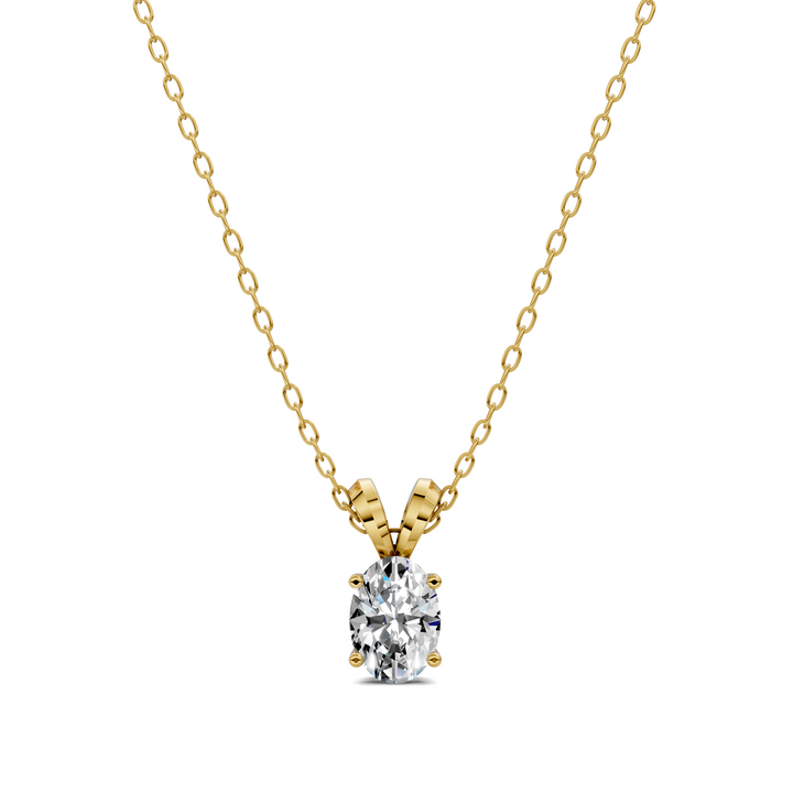 1.50CTW Split Bail Oval Pendant