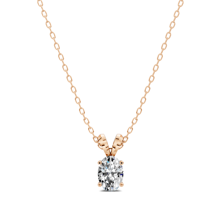 1.50CTW Split Bail Oval Pendant