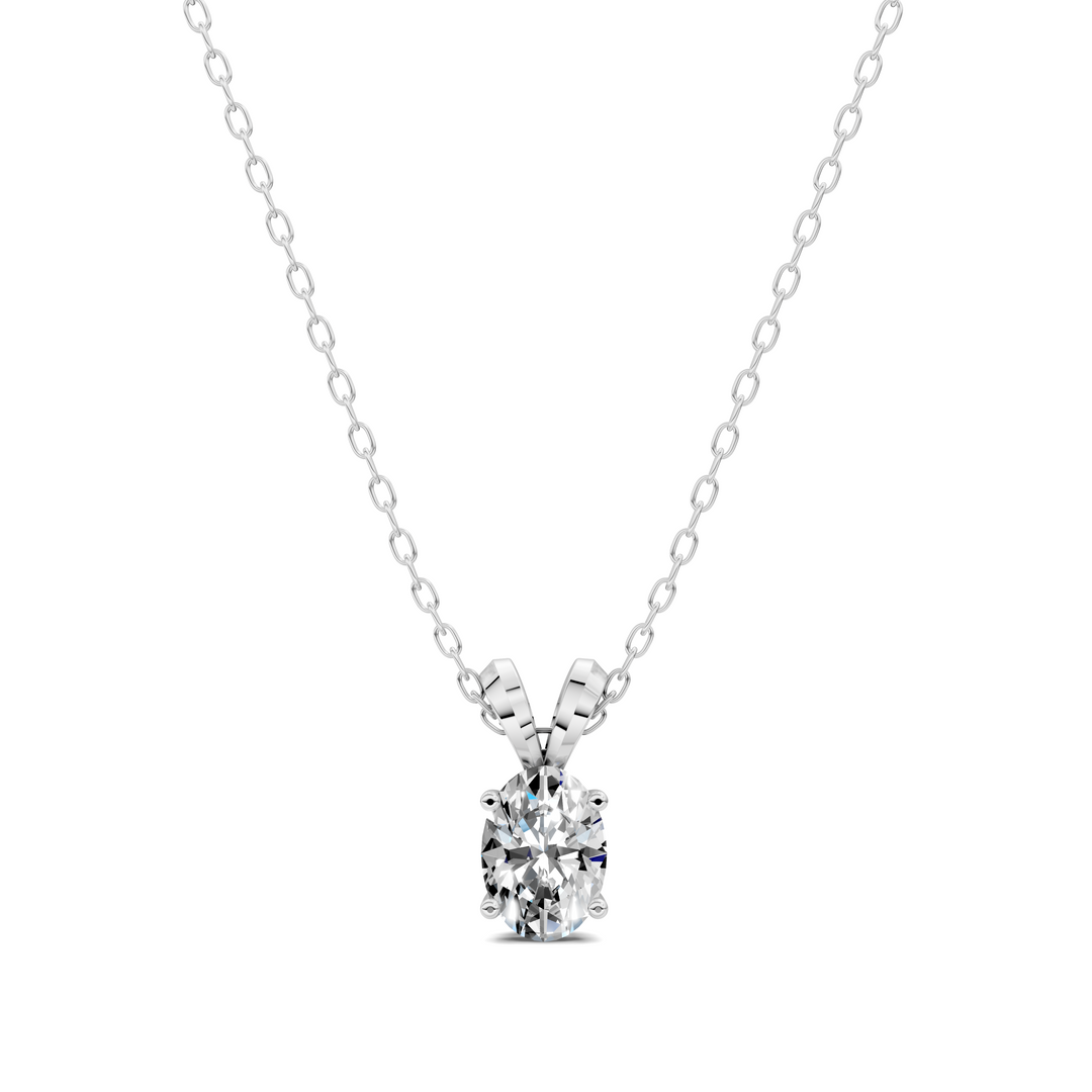 1.50CTW Split Bail Oval Pendant