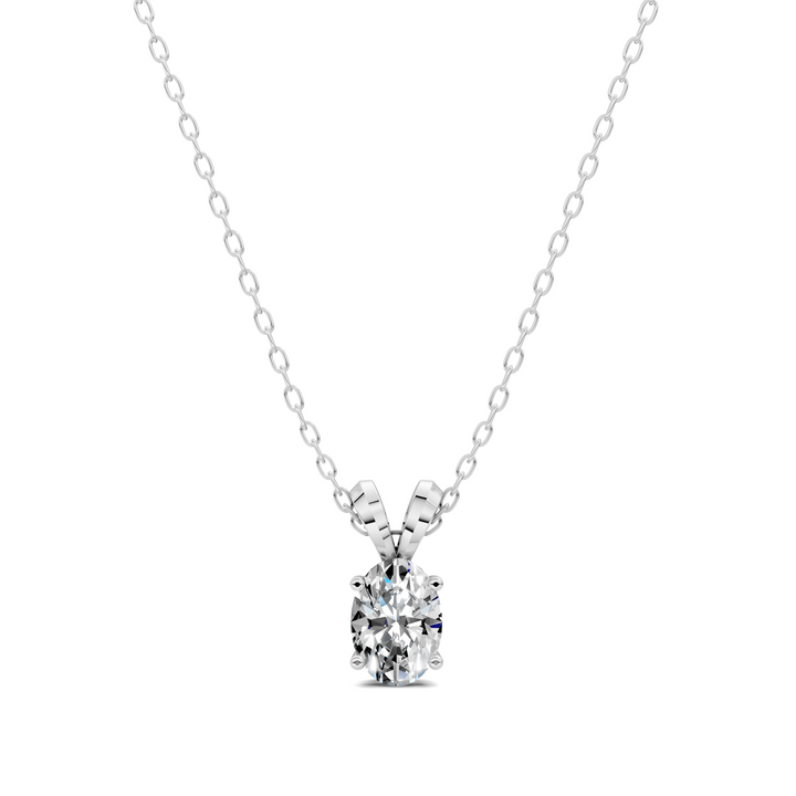 1.50CTW Split Bail Oval Pendant