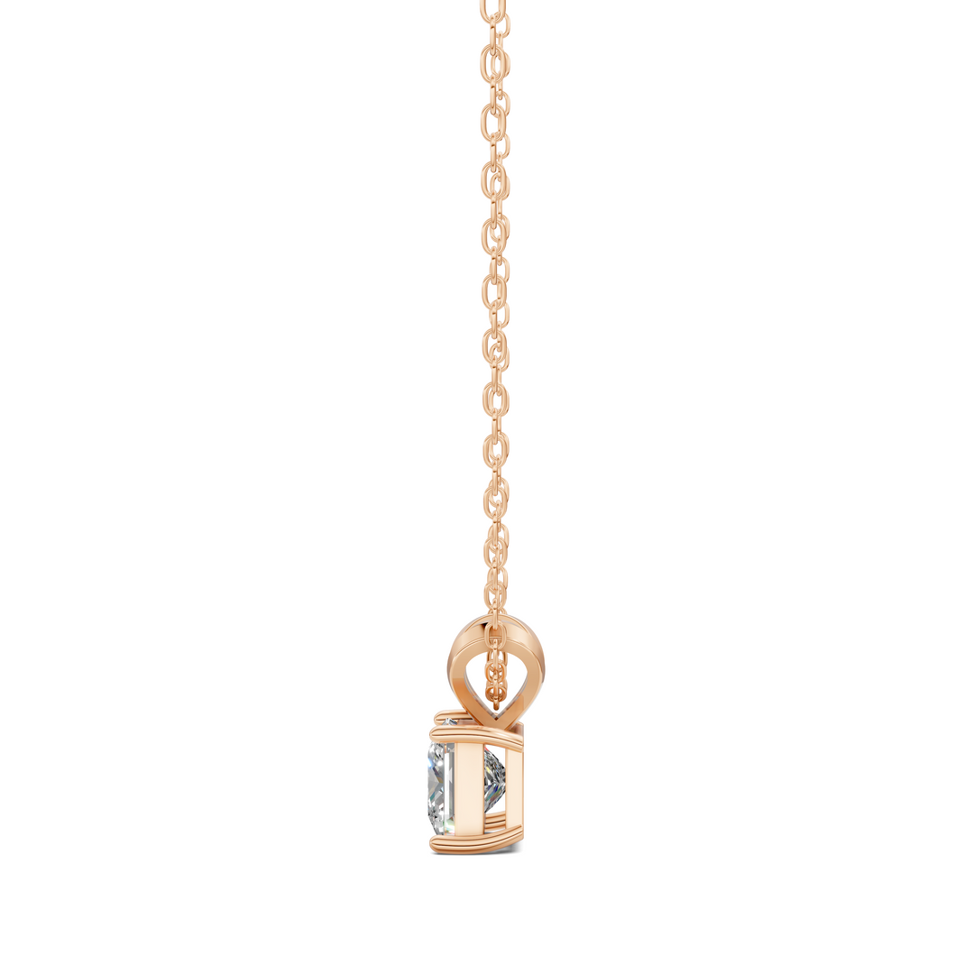 1.50CTW Split Bail Princess Pendant