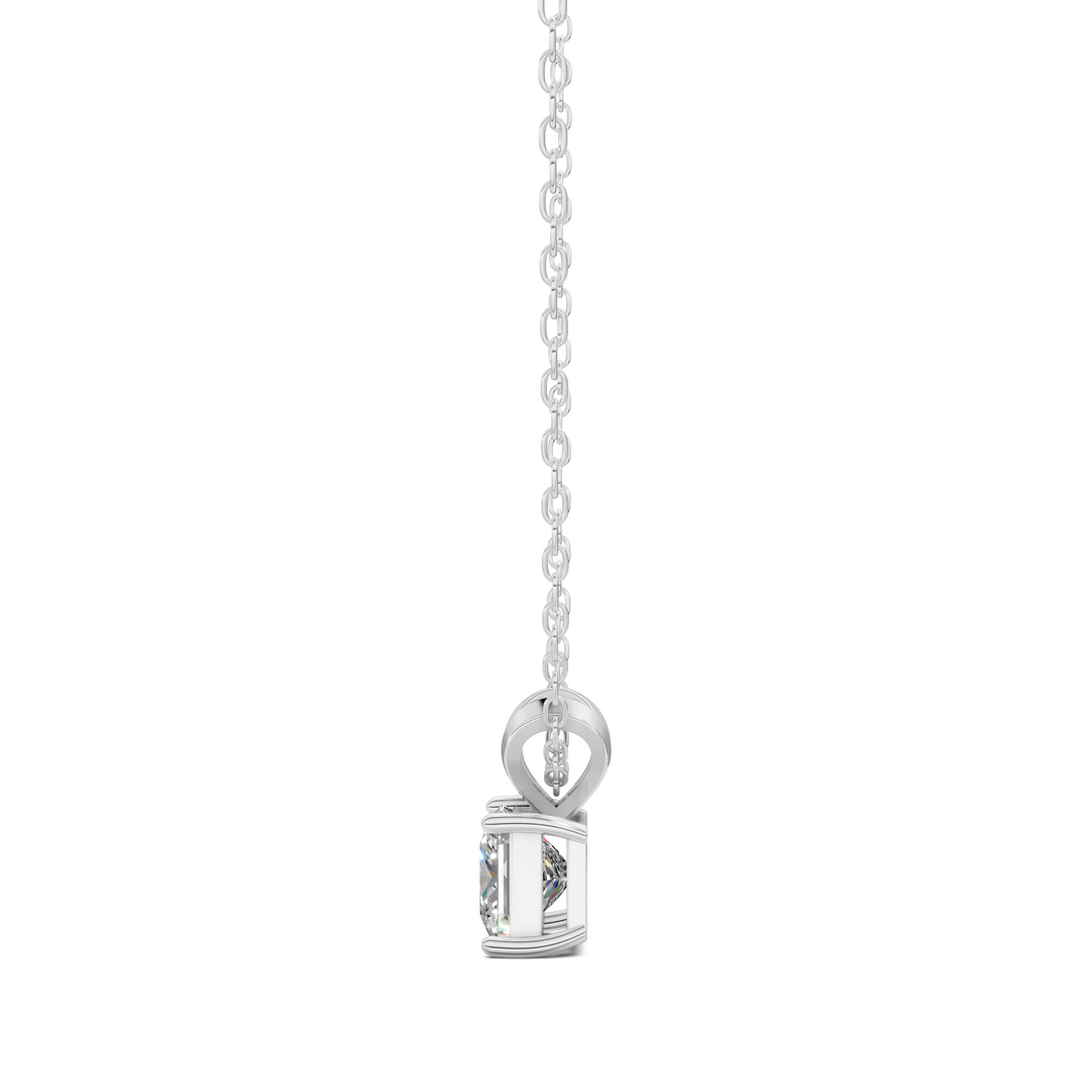 1.50CTW Split Bail Princess Pendant